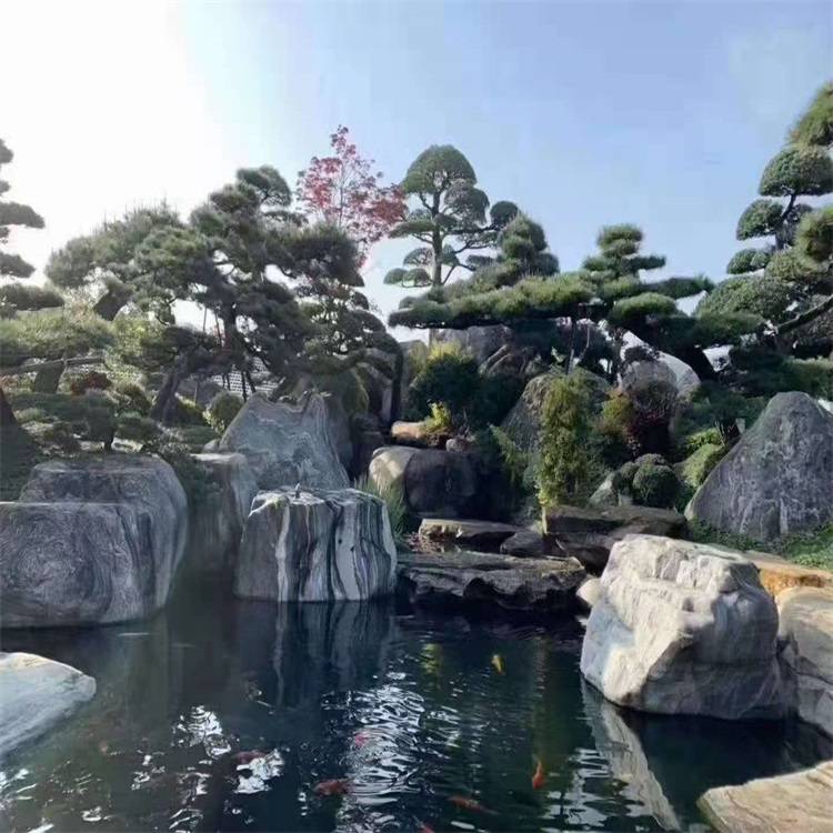 室內假山水景